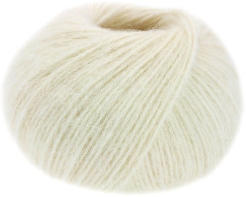 Lana Grossa Natural Alpaca Pelo 001 Red-White