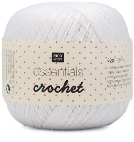 Rico Essentials Crochet 001 White