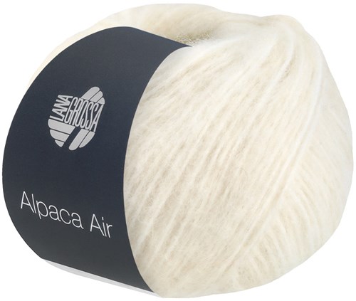 Lana Grossa Alpaca Air 001 Raw White
