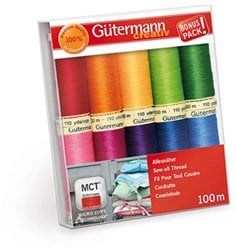 Gütermann Sewing Thread Set Sew All Thread Colorful - 10 spools