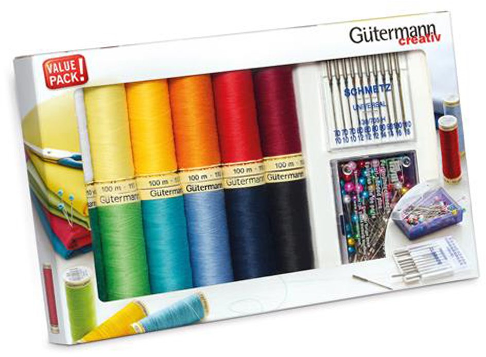 Gütermann Sewing Thread Set with Pins and Machine Needles