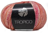 Lana Grossa Tropico 002 Bright Pink / Rose / Orange / White / Salmon