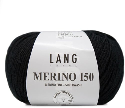 Lang Yarns Merino 150 004 Black