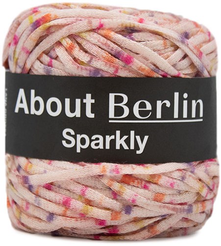 Lana Grossa Sparkly 004 Pale Pink / Bright Pink / Purple / Green
