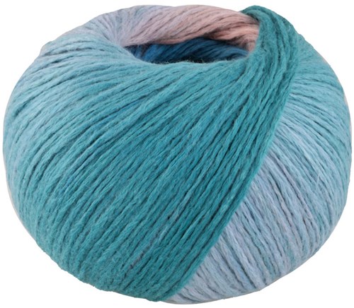 Lana Grossa Cotonella 012 Sky blue/sage green/turquoise/yellow/orange/pink/purple