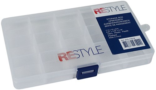 Restyle Storage box 17.3 x 10 x 2cm with 15 compartments