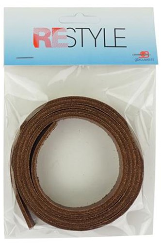 Restyle Leather Strap 120cm x 2 cm and 2.8mm thick 975 Dark Brown