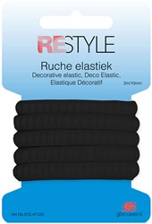 Restyle Shirring Elastic 2m/10mm Black