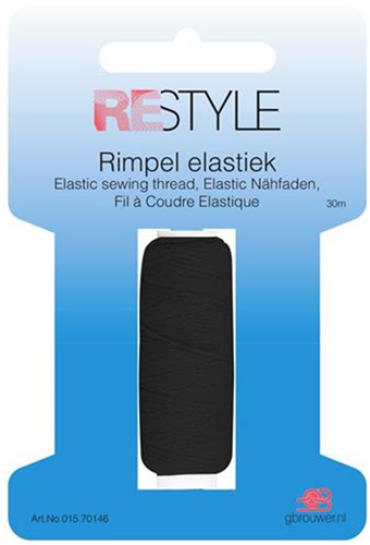 Restyle Shirring Elastic 20 meters 000 Black