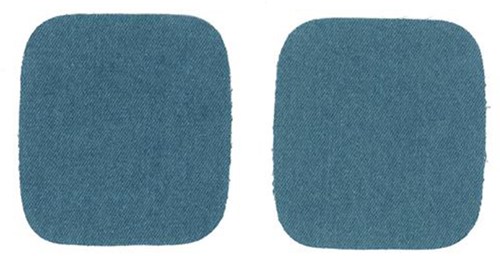 Restyle Knee Patches Jeans 10 cm x 9 cm Iron-On 235 Light Blue
