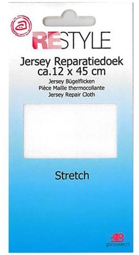 Restyle Jersey Repair Cloth 12 cm x 45 cm 089 Ecru