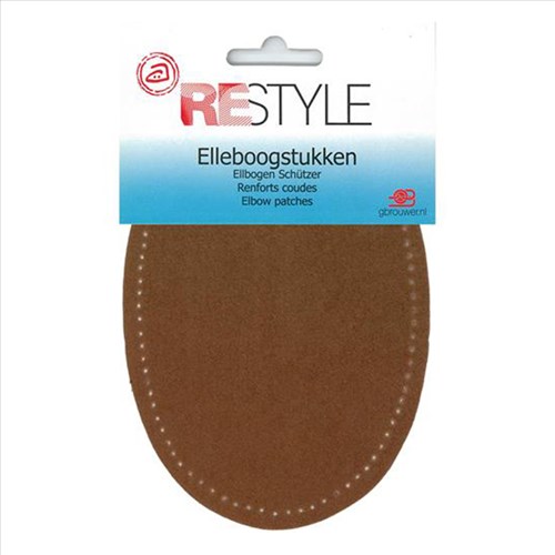 Restyle Elbow Patches Faux Suede 14 cm x 9.5 cm Iron-On 932