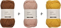 Yarn and Colors Sunset Stripes Sweater Crochet Kit 2 Satay XS-2