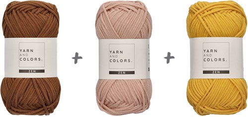 Yarn and Colors Sunset Stripes Sweater Crochet Kit 2 Satay XS-2