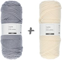 Dream Roll Cushion 4.0 Crochet Kit 01 Shark Grey & Cream