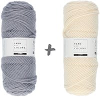 Dream Blanket 4.0 KAL Knitting Kit 1 Shark Grey & Cream
