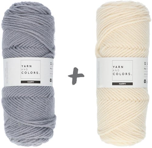 Dream Blanket 4.0 KAL Knitting Kit 1 Shark Grey & Cream
