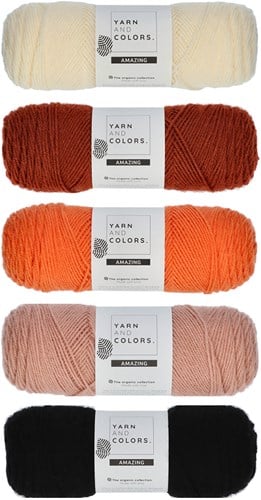 Dreambag Crochet Kit 01 Chestnut - Sunset - Rosé Including Bag