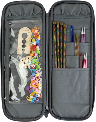 Durable Crochet and knitting needle case 40x15.5x2.5cm-3