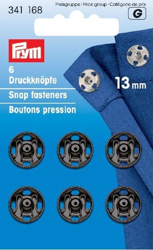 Prym Snap Fasteners black 13mm