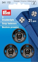 Prym Snap Fasteners black 21mm