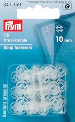 Prym snap fasteners Transparent 10mm