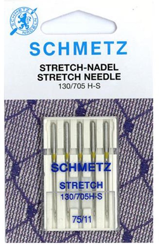 Schmetz Stretch Needles Size 75 - 1 x 5 Needles per card