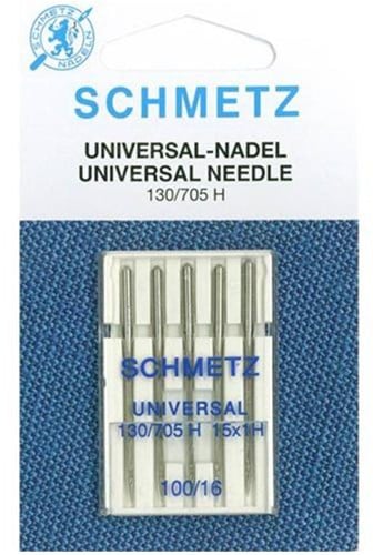 Schmetz Universal Needles Size 100 - 1 x 5 needles per card