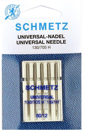 Schmetz Universal Needles Size 80 - 1 x 5 needles per card