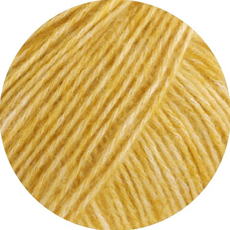 Lana Grossa Natural Alpaca Pelo 027 Mustard Yellow Melange-2