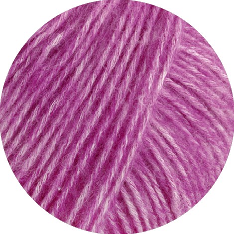 Lana Grossa Natural Alpaca Pelo 029 Fuchsia Melange-2