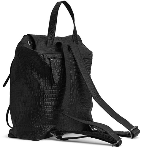 MUUD Gimo Black - Handmade leather backpack 38x39cm-2