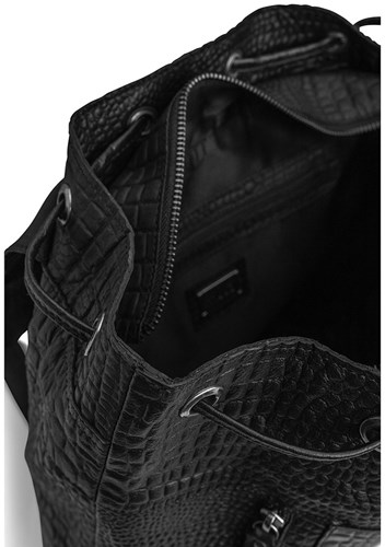 MUUD Gimo Black - Handmade leather backpack 38x39cm-3