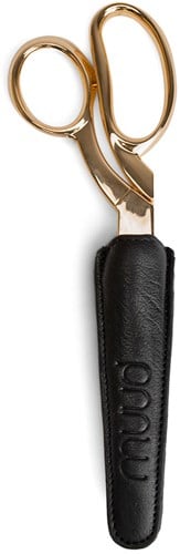 MUUD Etúi Black - Handmade leather case for scissors 12x2x4cm