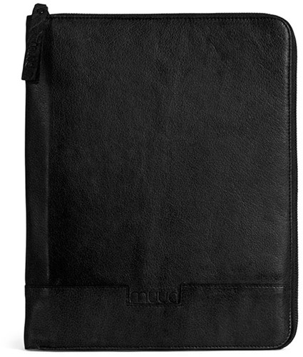 MUUD Göteborg Black - Handmade leather case for knitting needles 32x26cm