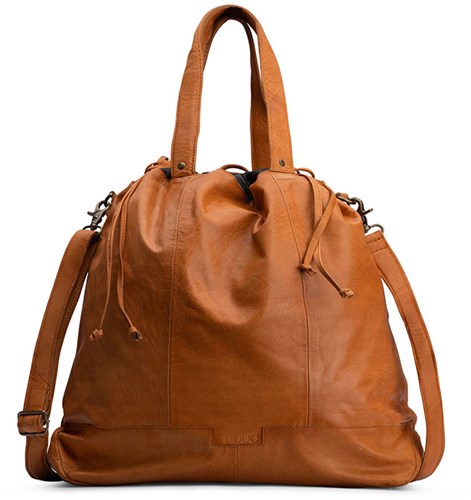 MUUD Lofoten XL Whiskey - Handmade leather bag for various projects 42x52x15cm