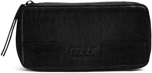 MUUD Hope Black - Handmade leather case 6x20cm