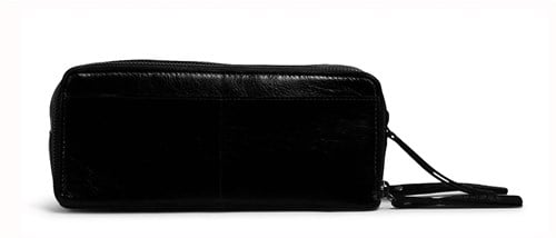 MUUD Harmony Black - Handmade leather craft bag Black - 9x22cm