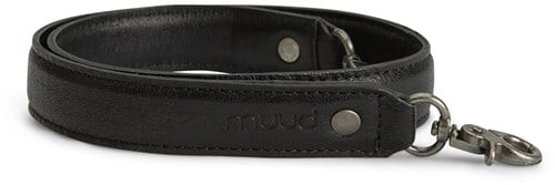 MUUD Hudson XL Black - Handmade leather bag handle 2x70 cm
