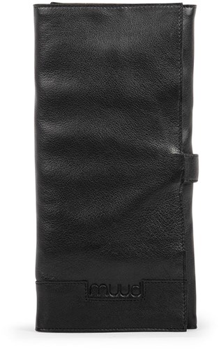 MUUD Lucy Black - Handmade leather case for knitting needles 30xO43xC15cm