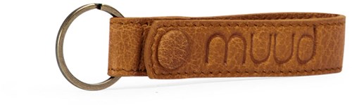 MUUD Dex Whiskey - Handmade leather key ring 10x2cm