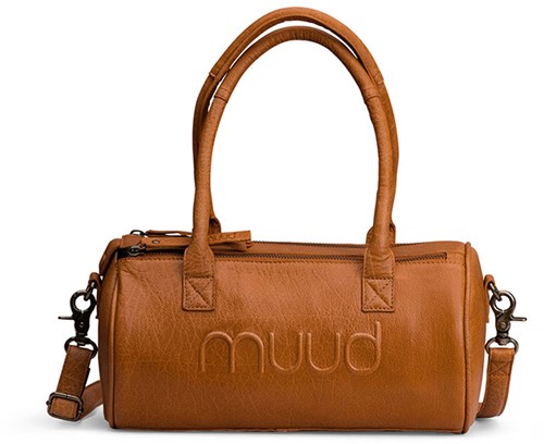 MUUD Drew mini Whiskey - Handmade leather crossbody bag 29xØ15cm