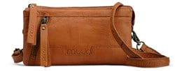 MUUD Riga. Handmade leather crossover bag ø 12 cm x 22 cm