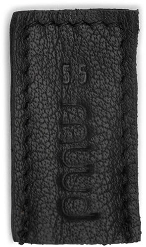 MUUD Chris Black - Handmade leather point protectors for knitting needles