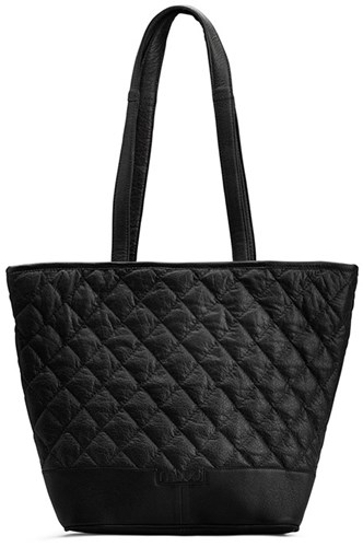 MUUD Betsy Black - Handmade exclusive leather shopper 36x43x30cm