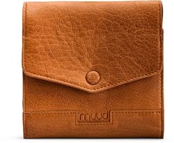 MUUD Civil. Handmade leather case 14 x 14 cm