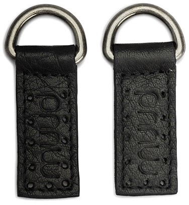 MUUD Caisa Black - Leather strap with D-Ring 6.5 x 2cm