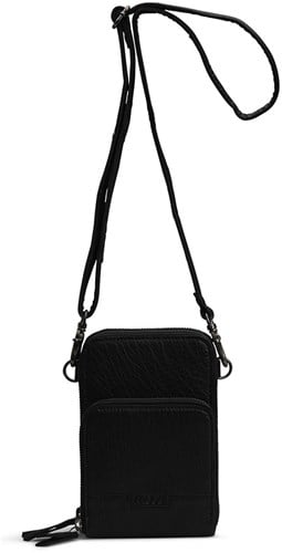 MUUD Dafne - Black Handmade leather shoulder bag 19 x 12 cm-3