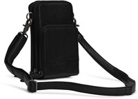 MUUD Dafne - Black Handmade leather shoulder bag 19 x 12 cm-2