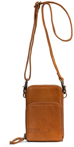 MUUD Dafne - Whiskey Handmade leather shoulder bag 19 x 12 cm-3